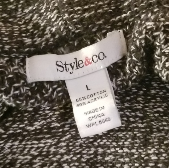 Style & Co Black & White Sweater Dress - Picture 5 of 5